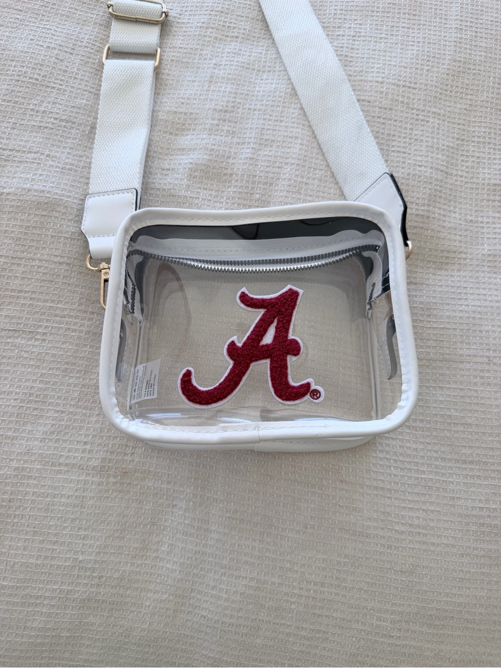 Alabama Clear Crossbody Bag, used 1x high quality - stadium approved - Picture 2 of 8